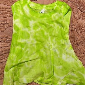 Lululemon All Yours Cropped Tank Tie Die